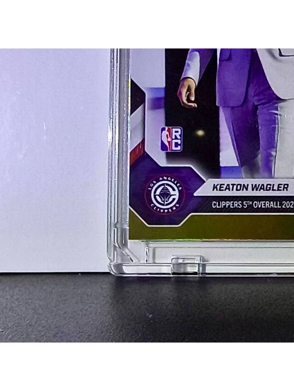 Keaton Wagler Rookie 2026-27 Topps NBA Draft Night KWAG Gold Foil 03/50 Clippers